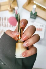 French Protez Tırnak 10 Adet El Yapımı Takma Tırnak Seti 2402