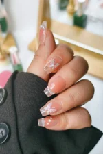 French Protez Tırnak 10 Adet El Yapımı Takma Tırnak Seti 2402 - Görsel 6