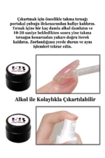 Hamur Jel Protez Tırnak ve Takma Tırnak Yapıştırıcı Jel 10ml Küçük Boy - Görsel 3