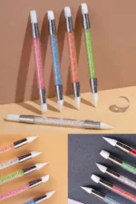 Hamur Jel Şekil Verme Fırçası Nail Art Fırça Silikon Tırnak Fırçası 5li Set - Görsel 4