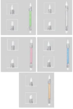 Hamur Jel Şekil Verme Fırçası Nail Art Fırça Silikon Tırnak Fırçası 5li Set - Görsel 5