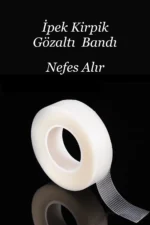 İpek Kirpik Lifting Bantı Medikal Göz Altı Koruyucu Şeffaf Silikon Bandı 1 Adet Rulo