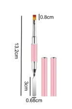 Kapaklı Poly Jel Tırnak Fırçası Spatula Ve Jel Uygulama Poli Jel Protez Tırnak Fırçası - Görsel 3