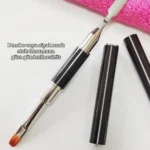 Kapaklı Poly Jel Tırnak Fırçası Spatula Ve Jel Uygulama Poli Jel Protez Tırnak Fırçası-siyah