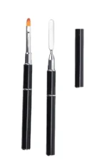 Kapaklı Poly Jel Tırnak Fırçası Spatula Ve Jel Uygulama Poli Jel Protez Tırnak Fırçası-siyah - Görsel 2