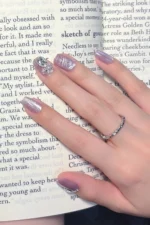 Kedi Gözü 10 Adet Takma Tırnak Seti T057