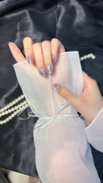 Kedi Gözü 10 Adet Takma Tırnak Seti T057 - Görsel 3