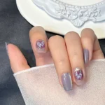 Kedi Gözü Cat Eye Kısa Küt 10 Adet Takma Tırnak Seti T151