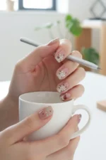 Kedi Gözü Kısa Küt 10 Adet Takma Tırnak Seti T019 - Görsel 7