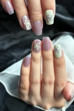 Kedi Gözü Kısa Küt 10 Adet Takma Tırnak Seti T021 - Görsel 5