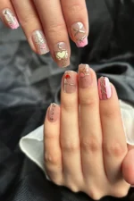 Kedi Gözü Kısa Küt 10 Adet Takma Tırnak Seti T041