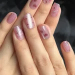 Kedi Gözü Kısa Küt 10 Adet Takma Tırnak Seti T058