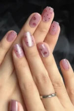 Kedi Gözü Kısa Küt 10 Adet Takma Tırnak Seti T058