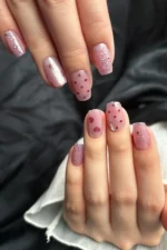 Kedi Gözü Kısa Küt 10 Adet Takma Tırnak Seti T058 - Görsel 5