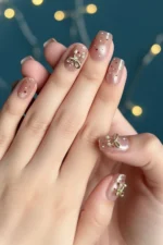 Kedi Gözü Kısa Küt 10 Adet Takma Tırnak Seti T061 - Görsel 6