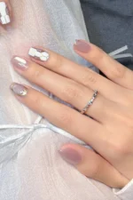 Kedi Gözü Kısa Küt 10 Adet Takma Tırnak Seti T092