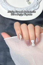 Kedi Gözü Kısa Küt 10 Adet Takma Tırnak Seti T092 - Görsel 5