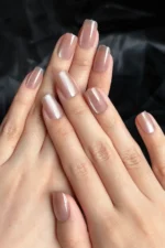 Kedi Gözü Kısa Küt 10 Adet Takma Tırnak Seti T098