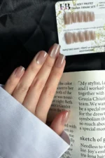 Kedi Gözü Kısa Küt 10 Adet Takma Tırnak Seti T098 - Görsel 4