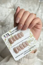 Kedi Gözü Kısa Küt 10 Adet Takma Tırnak Seti T098 - Görsel 6