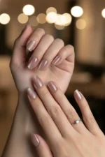 Kedi Gözü Kısa Küt 10 Adet Takma Tırnak Seti T098 - Görsel 7