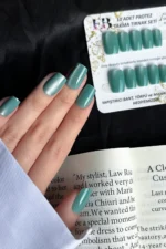 Kedi Gözü Kısa Küt 10 Adet Takma Tırnak Seti T127 - Görsel 2