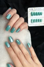 Kedi Gözü Kısa Küt 10 Adet Takma Tırnak Seti T127 - Görsel 3