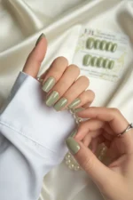 Kedi Gözü Kısa Küt 10 Adet Takma Tırnak Seti T130 - Görsel 6