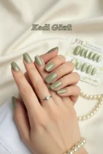 Kedi Gözü Kısa Küt 10 Adet Takma Tırnak Seti T130 - Görsel 7