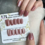 Kedi Gözü Kısa Küt 10 Adet Takma Tırnak Seti T132