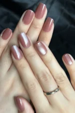 Kedi Gözü Kısa Küt 10 Adet Takma Tırnak Seti T132 - Görsel 3