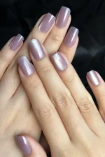 Kedi Gözü Kısa Küt 10 Adet Takma Tırnak Seti T133