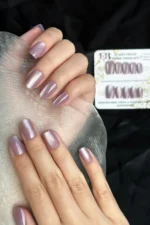 Kedi Gözü Kısa Küt 10 Adet Takma Tırnak Seti T133 - Görsel 4