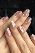 Kedi Gözü Kısa Küt 10 Adet Takma Tırnak Seti T166 - Görsel 2