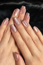 Kedi Gözü Kısa Küt 10 Adet Takma Tırnak Seti T228 - Görsel 3