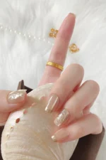 Kedi Gözü Kısa Küt Tırnak 10 Adet Takma Tırnak Seti T070 - Görsel 4