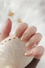 Kedi Gözü Kısa Küt Tırnak 10 Adet Takma Tırnak Seti T070 - Görsel 5