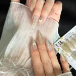 Kedi Gözü Orta Badem Tırnak 10 Adet Takma Tırnak Seti T174