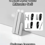 Kedi Gözü Mıknatıs - Çok Kuvvetli Mıknatıs - Cat Eye Magnet - Kalıcı Oje - Kalp ve Siyah 3