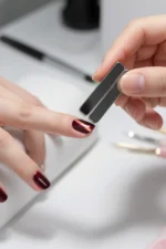 Kedi Gözü Mıknatıs - Çok Kuvvetli Mıknatıs - Cat Eye Magnet - Kalıcı Oje - Kalp ve Siyah 3 - Görsel 5