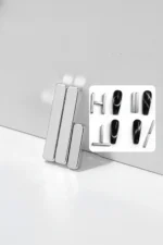 Kedi Gözü Mıknatıs - Çok Kuvvetli Mıknatıs - Cat Eye Magnet - Kalıcı Oje - Kalp ve Siyah 3 - Görsel 7