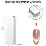 Kedi Gözü Mıknatıs - Çok Kuvvetli Mıknatıs - Cat Eye Magnet - Kalıcı Oje- Kucuk Kare 4