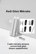 Kedi Gözü Mıknatıs - Çok Kuvvetli Mıknatıs - Cat Eye Magnet - Kalıcı Oje- Kucuk Kare 4 - Görsel 3