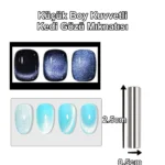 Kedi Gözü Mıknatıs - Çok Kuvvetli Mıknatıs - Cat Eye Magnet - Kalıcı Oje - Kucuk Yuvarlak 7