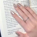 Kedi Gözü Takma Tırnak Seti 10 Adet ve Yapıştırıcı Dahil T124