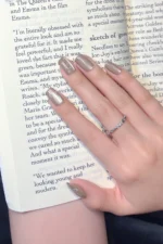 Kedi Gözü Takma Tırnak Seti 10 Adet ve Yapıştırıcı Dahil T124