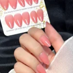 kisa-badem-24-adet-takma-tirnak-seti-w1507