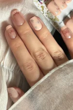 Kısa French Takma Tırnak 24 Adet Takma Tırnak Seti Yıldız Desenli Tırnak R852 - Görsel 6