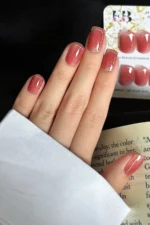 Kısa Küt 24 Adet Takma Tırnak Seti R642 - Görsel 2