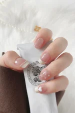 Kısa Takma Tırnak 10 Adet Charm Taşlı Küt Tırnak T074 - Görsel 2